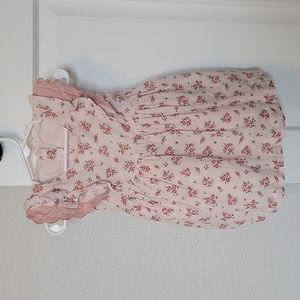 H&M pink floral baby girl dress
